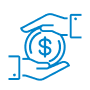 Hand holding a dollar sign, representing affordable coverage